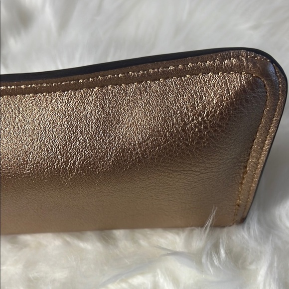 Rose Gold Metallic Clutch with Tassel by Catchfly Studio NWT. p35